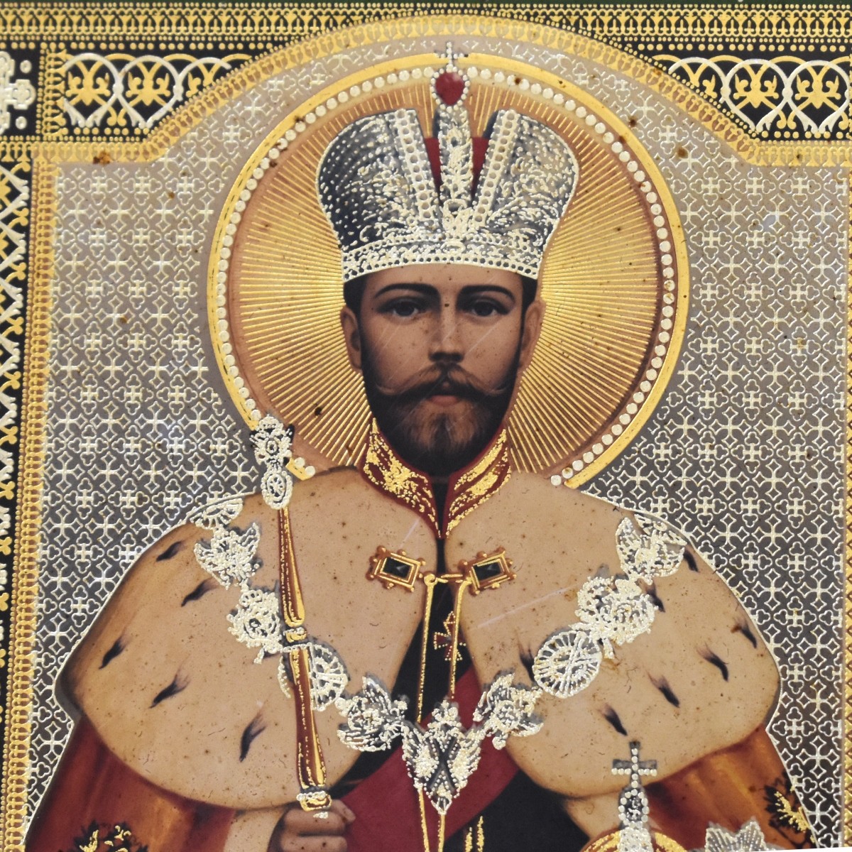 Seven (7) Russian Religious Small Icons