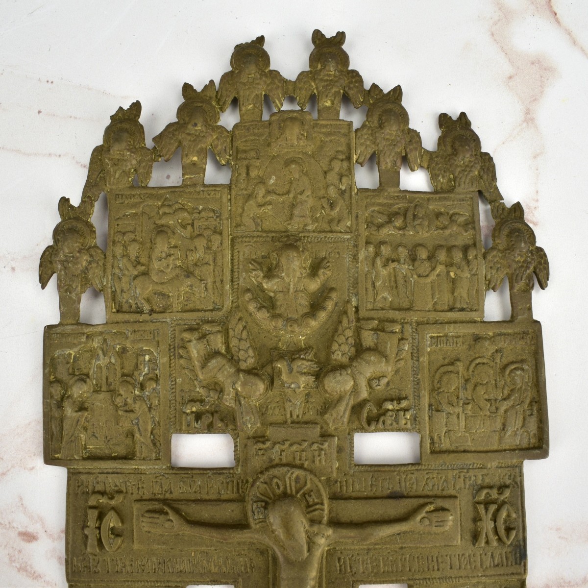 Seven (7) Russian Crucifix Crosses