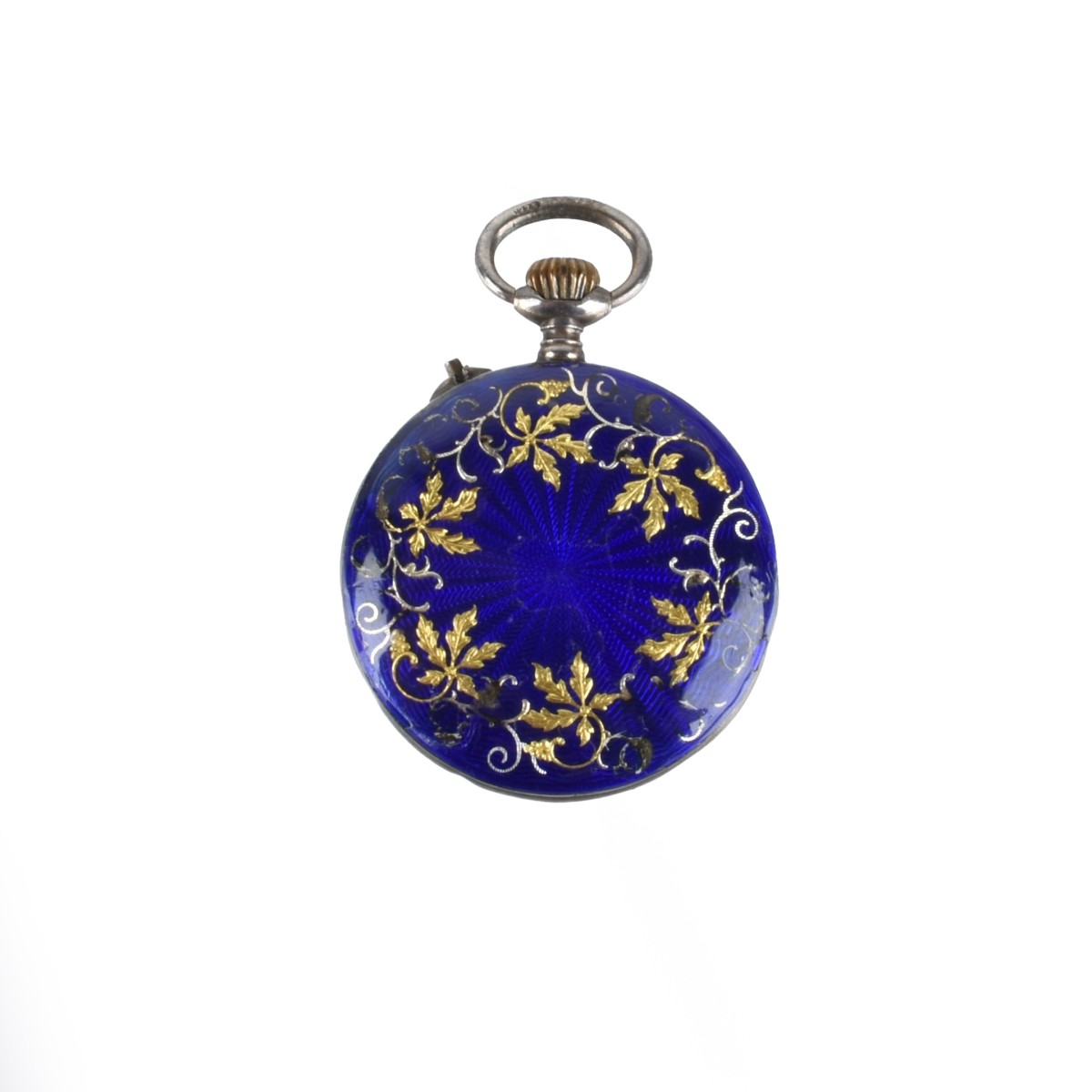 Enamel and Silver Watch and Bracelet