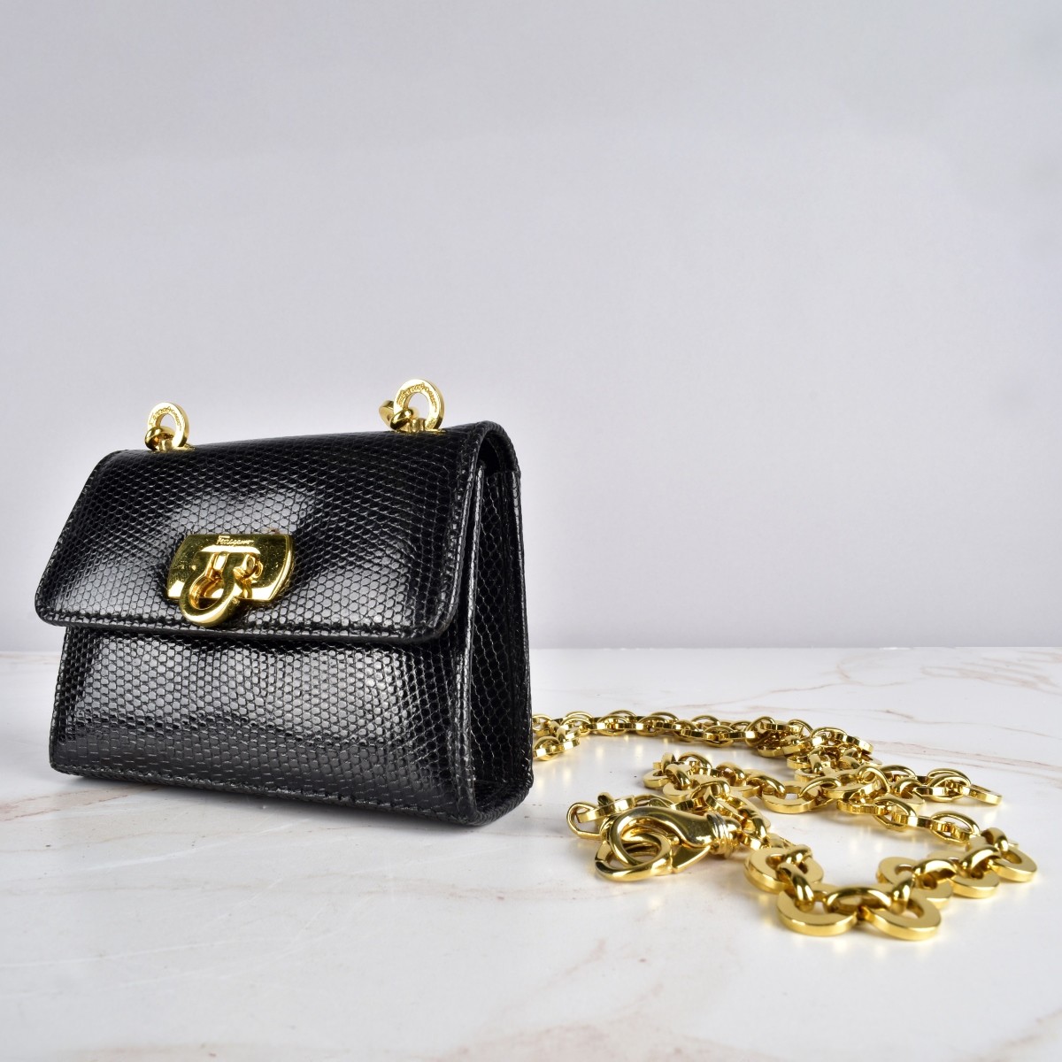 Salvatore Ferragamo Gancini Chain Mini Bag