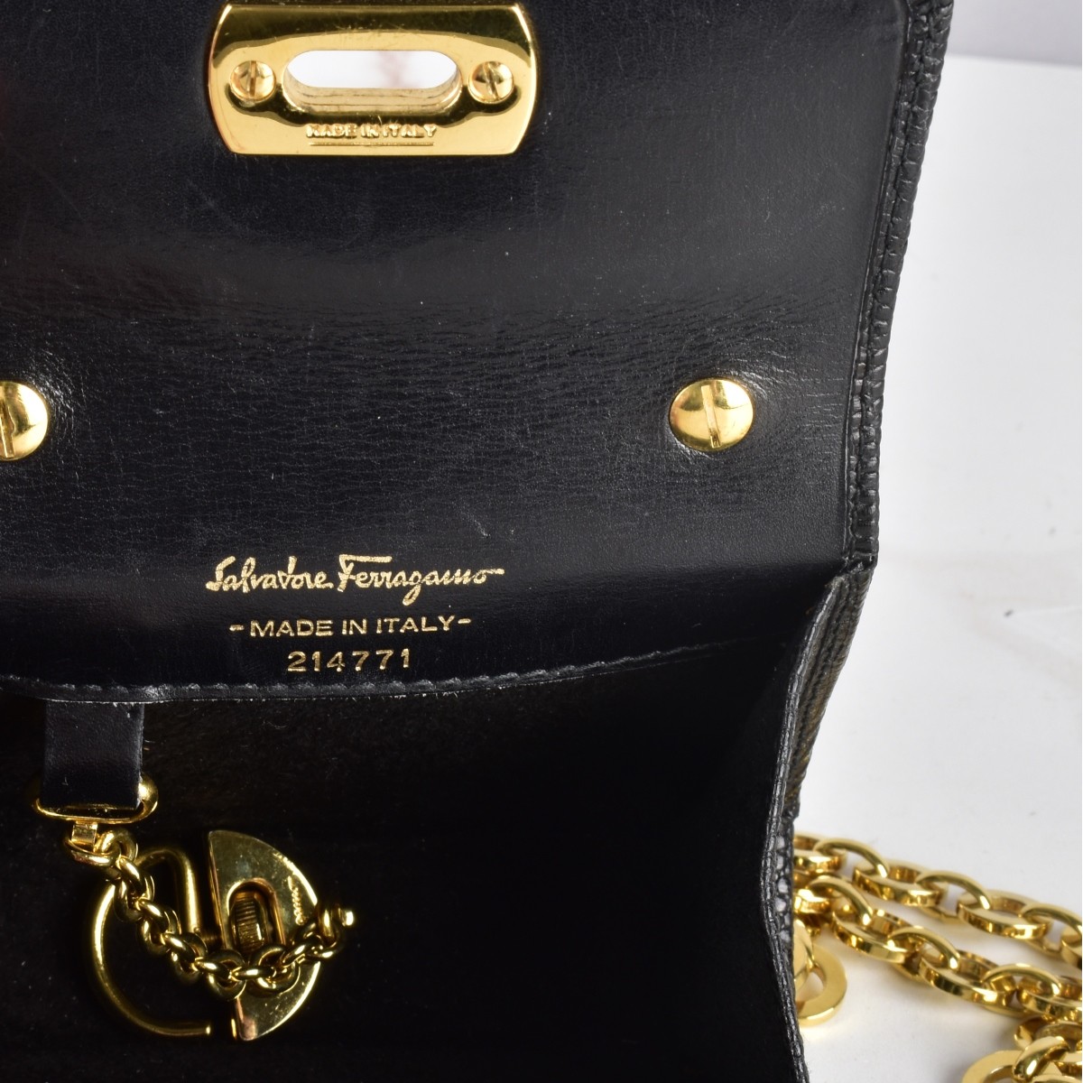 Salvatore Ferragamo Gancini Chain Mini Bag