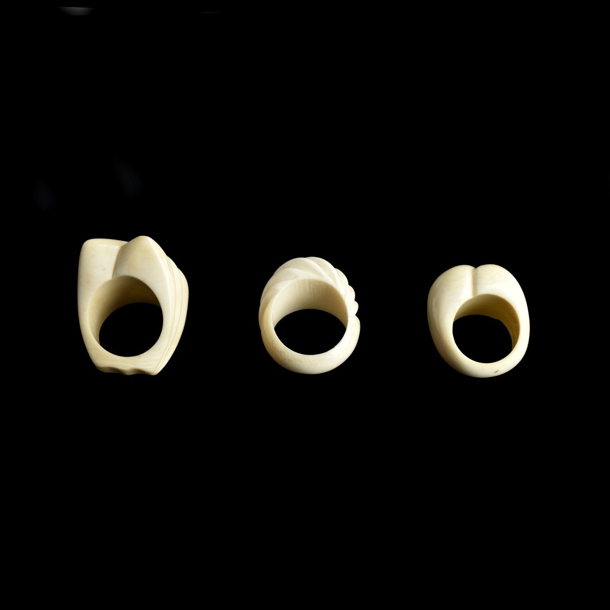 Three Art Deco Rings
