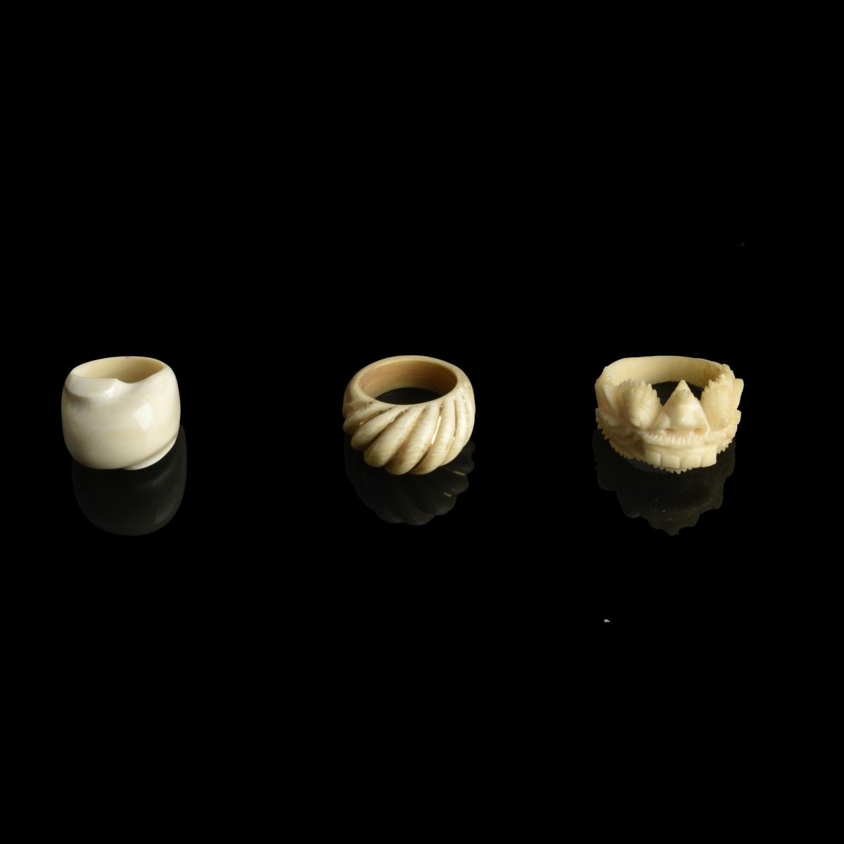 Three Art Deco Rings