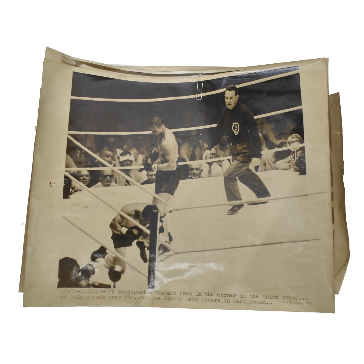 38 Boxing Matches 1947 Press Photos