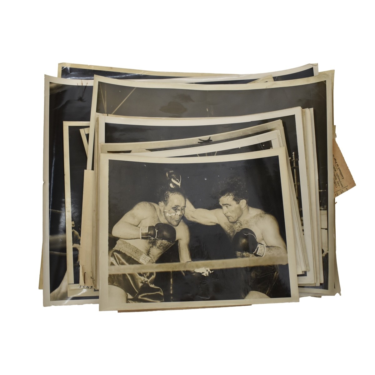 34 Boxing Matches 1946 Press Photos