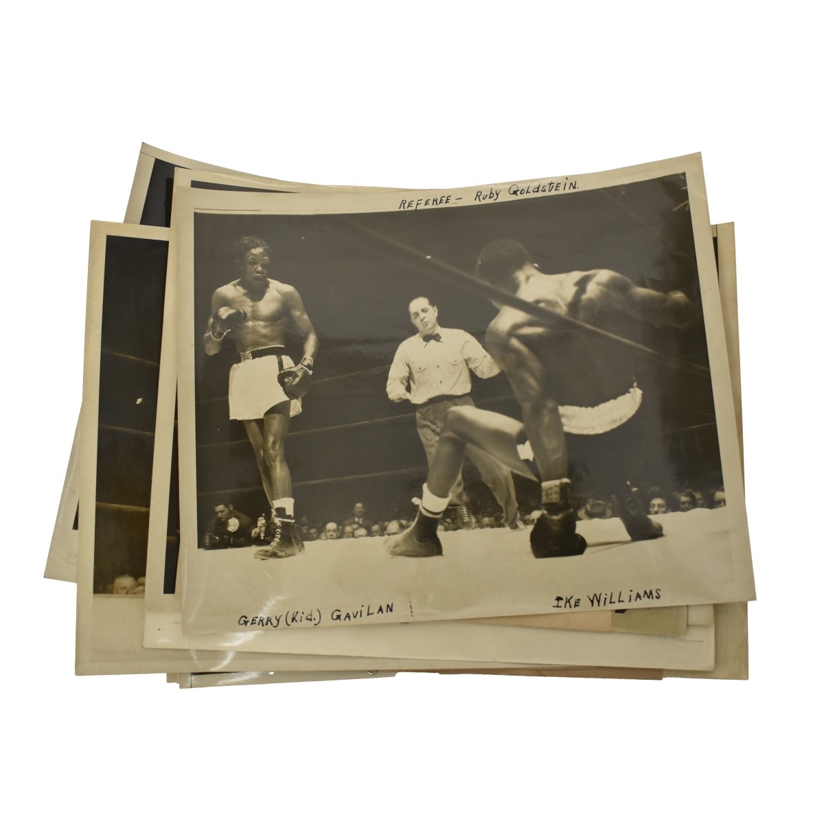 14 Boxing Matches 1940's Press Photos