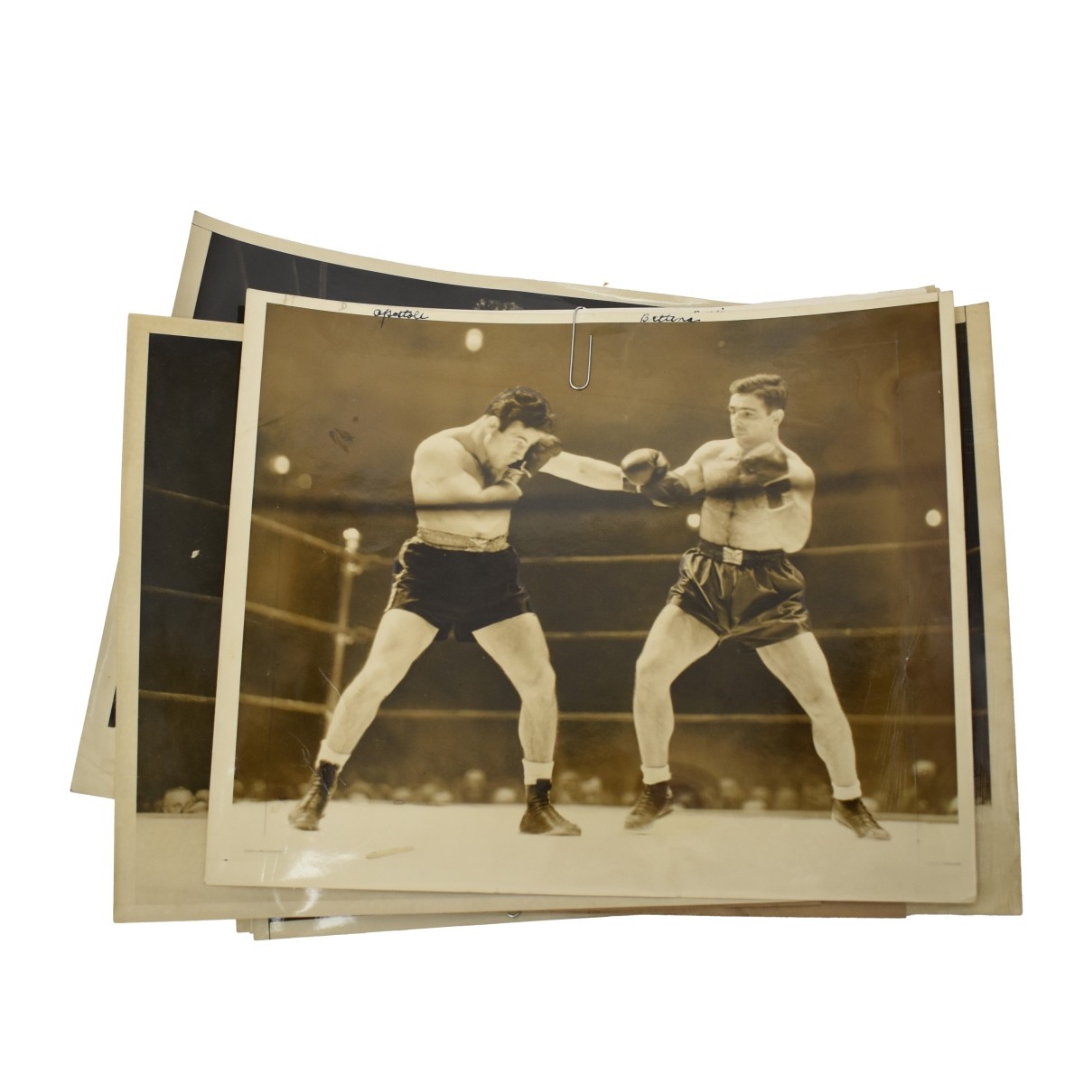 14 Boxing Matches 1940's Press Photos