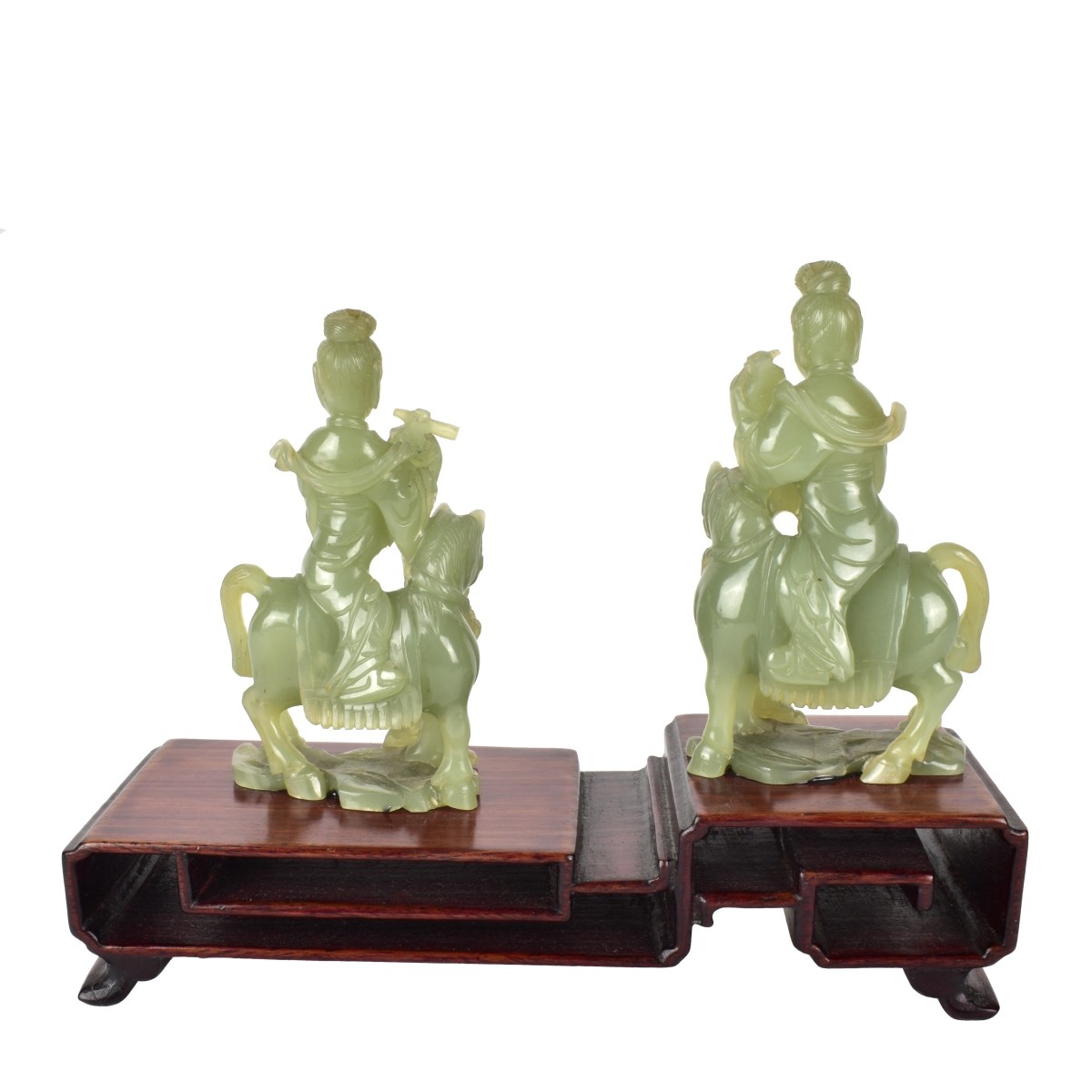 Chinese Jade Musician on Horses