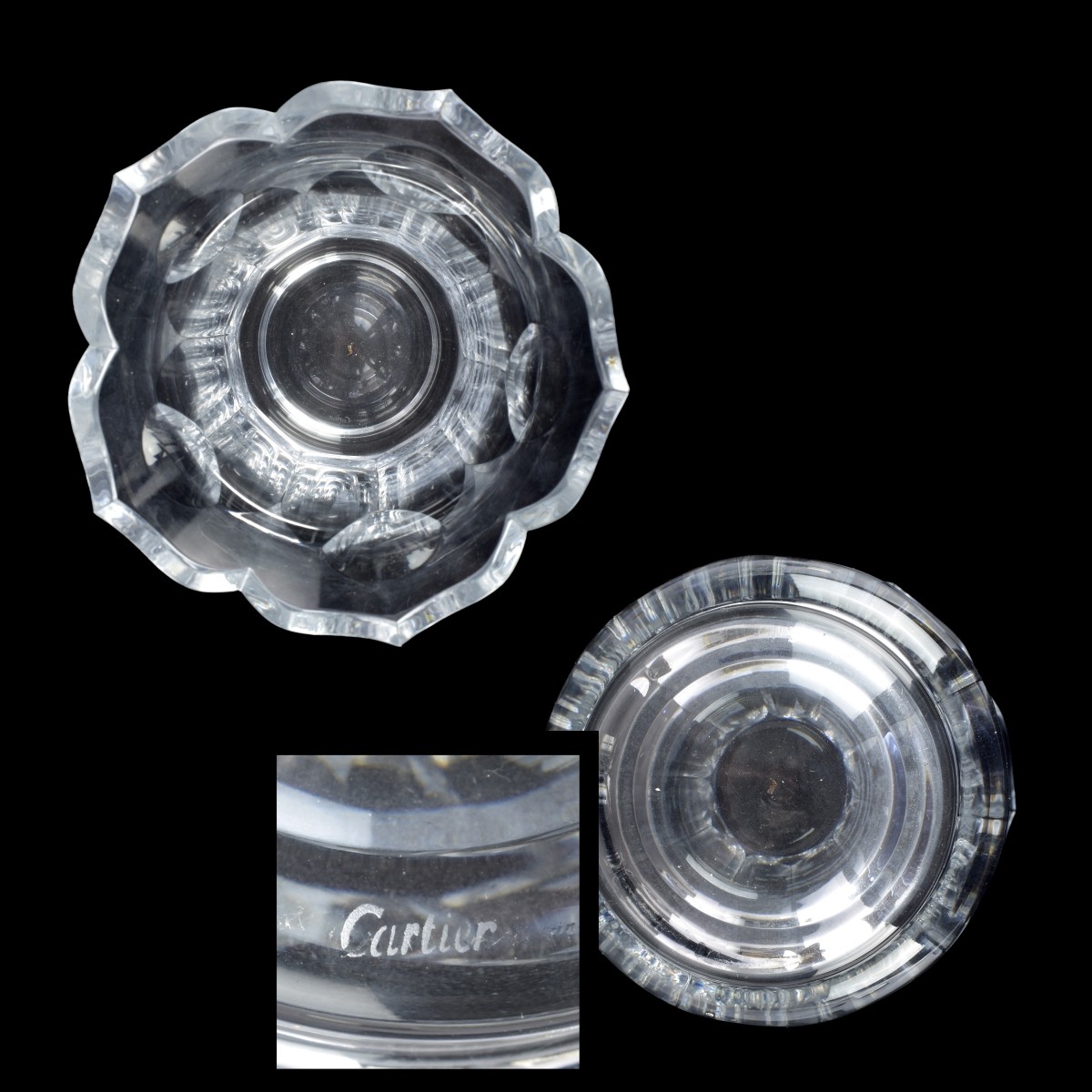 Vintage Cartier Crystal Vase