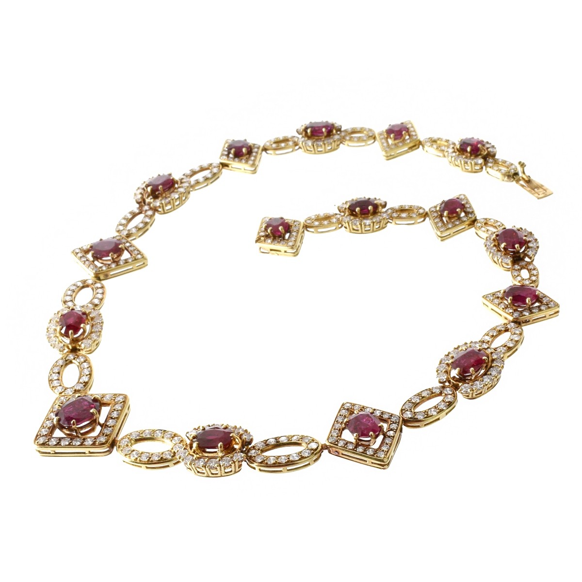 Ruby, Diamond and 18K Necklace