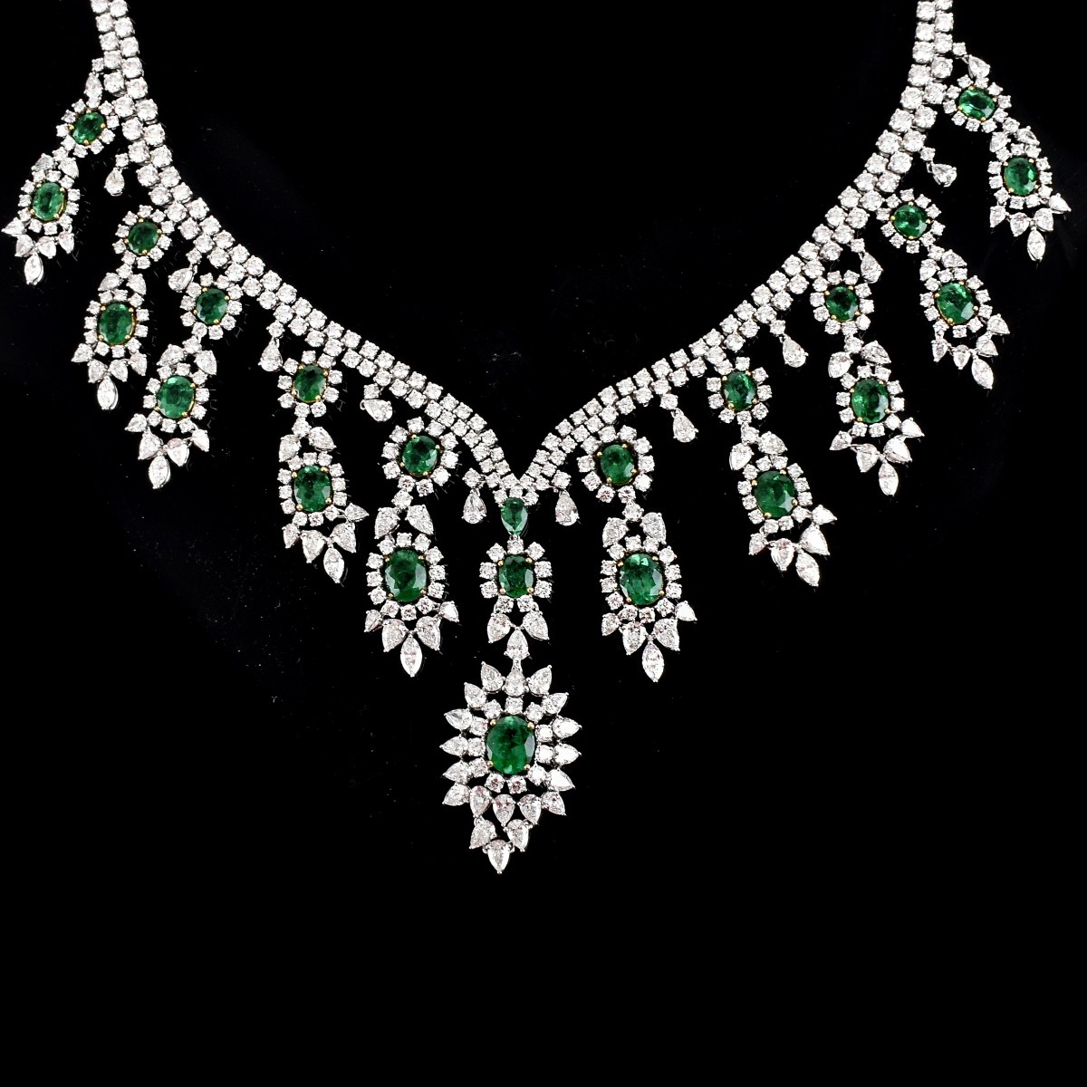 Emerald, Diamond and 18K Necklace