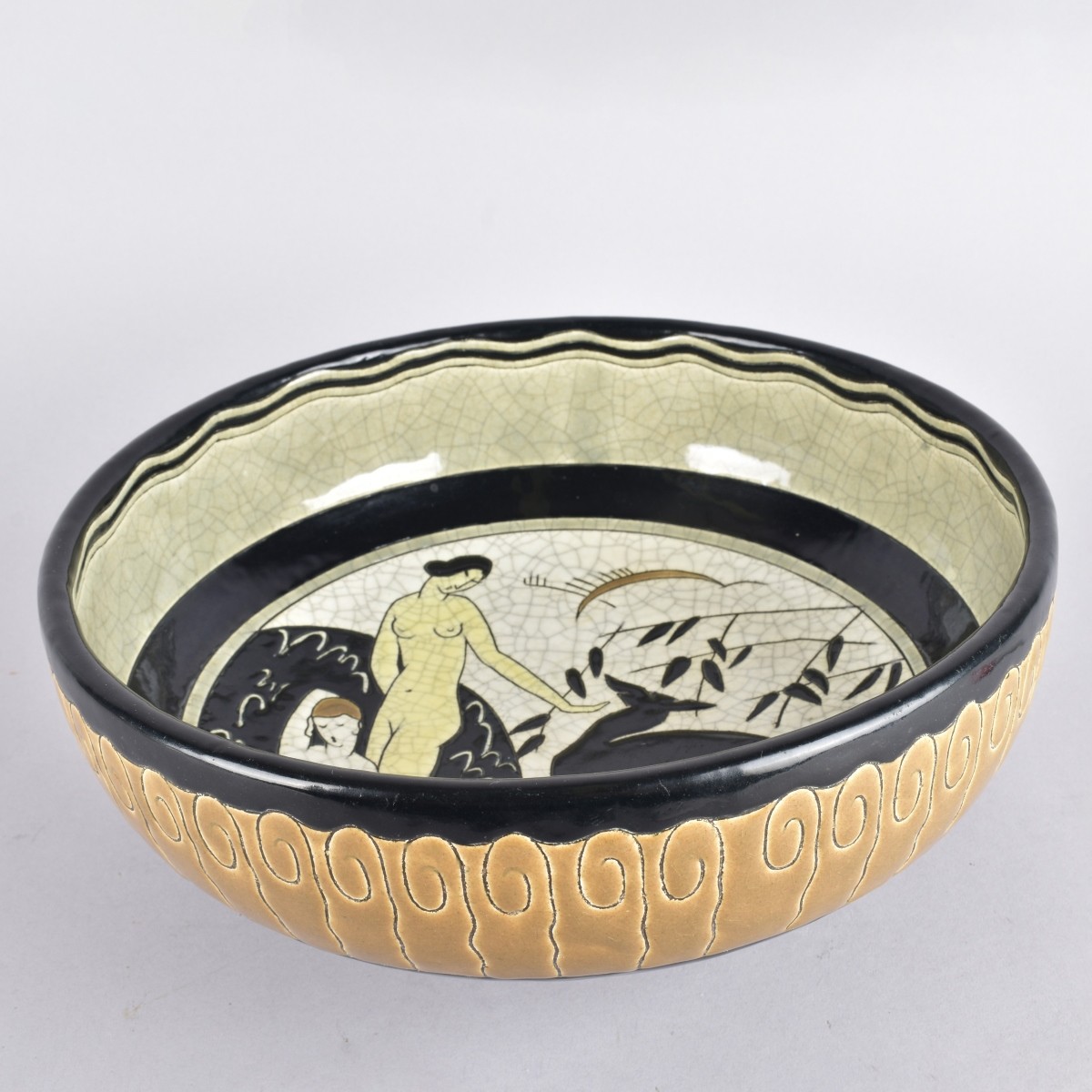 Longwy Primavera Footed Bowl