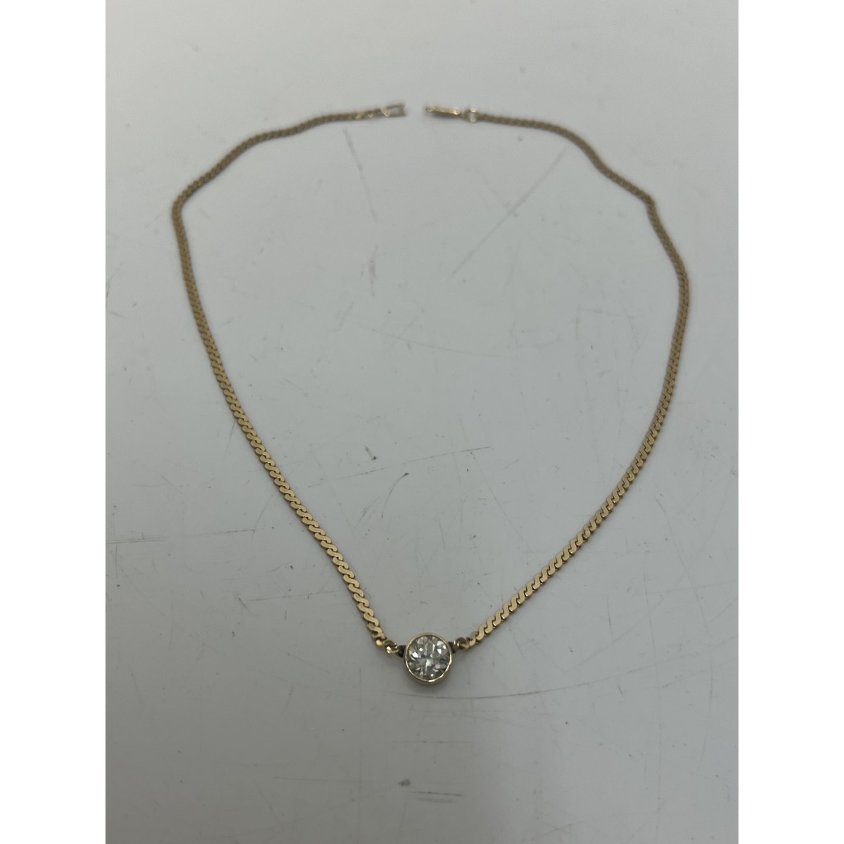 Diamond and 14K Necklace