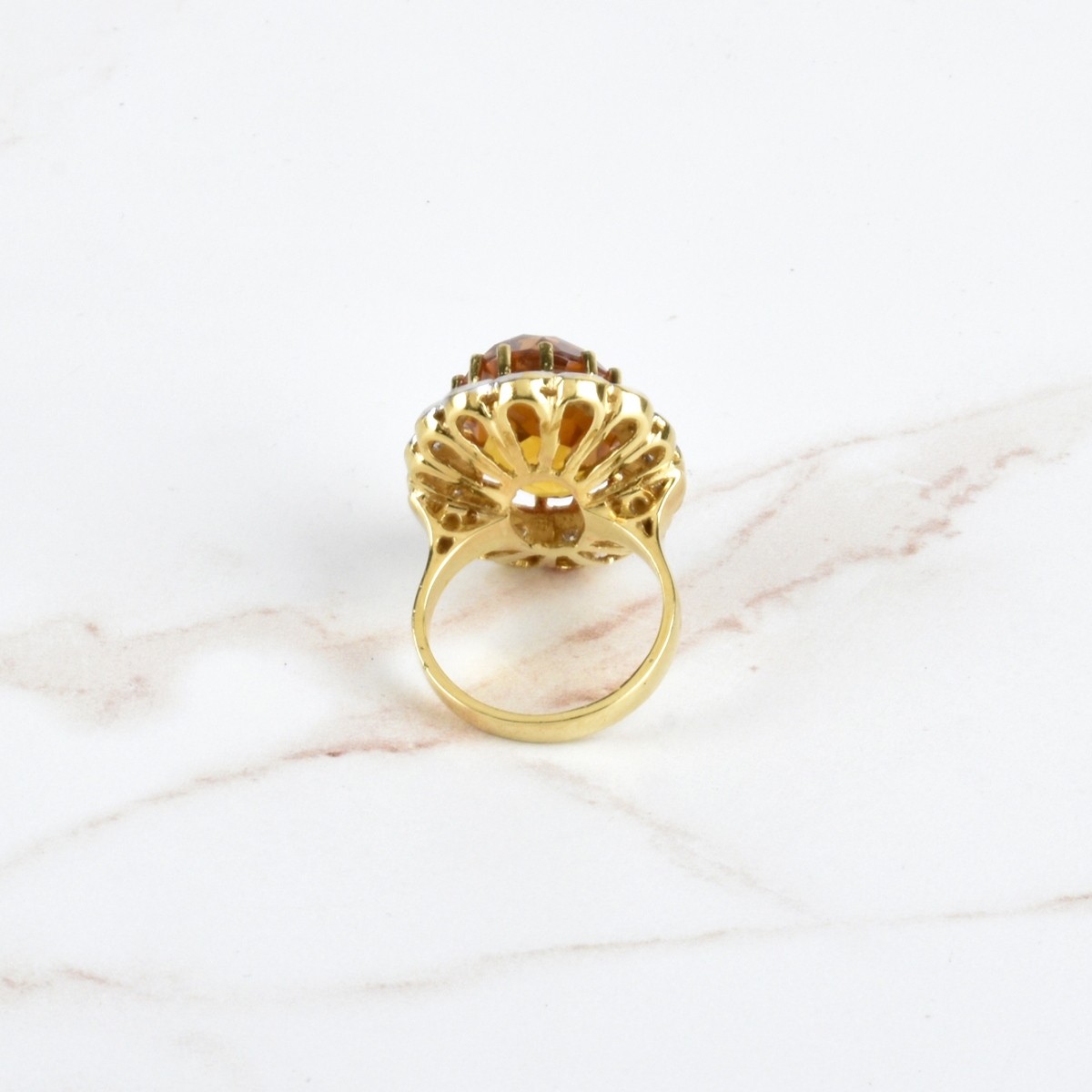AGL Sapphire, Diamond and 18K Ring