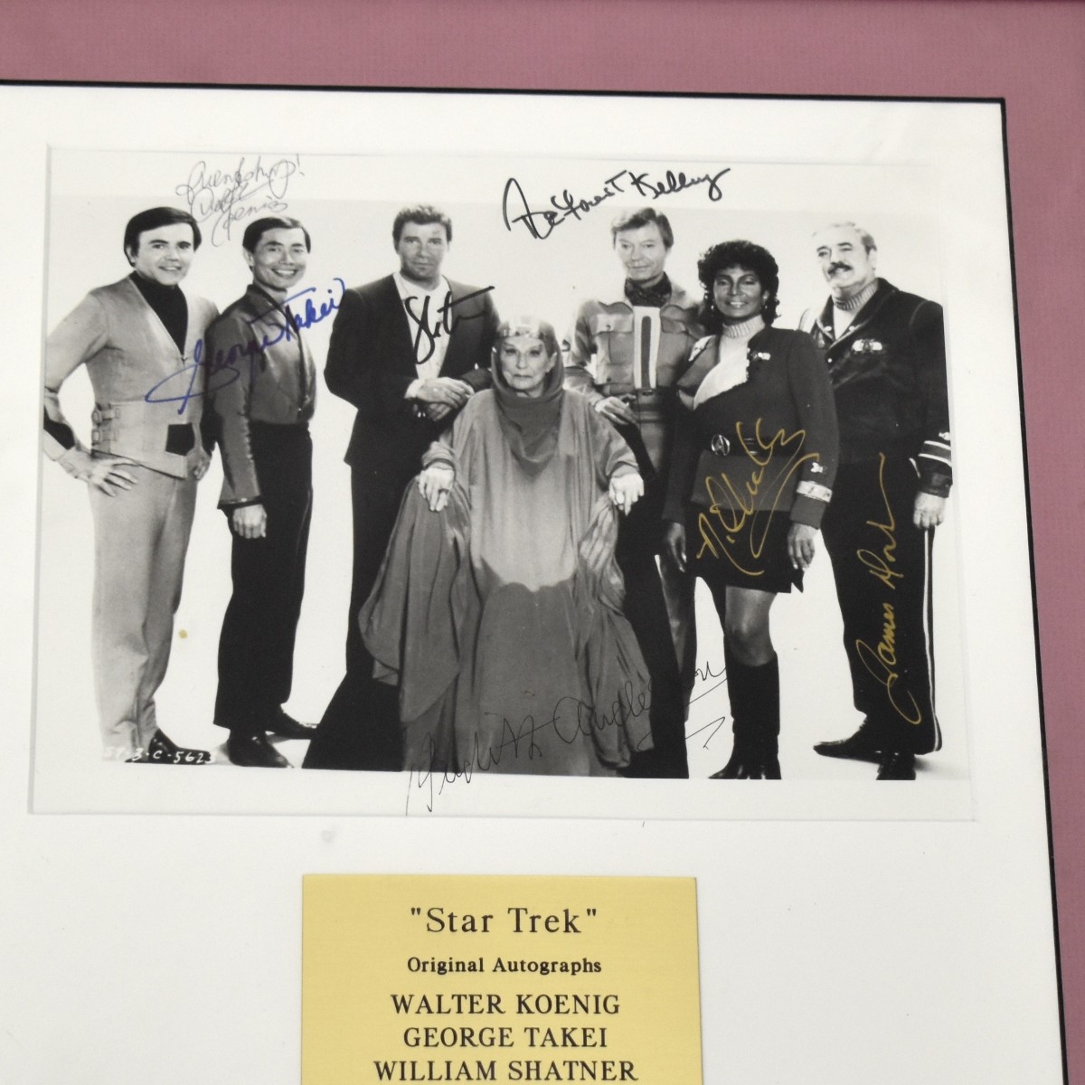 Two Star Trek Autographed Cast Photos
