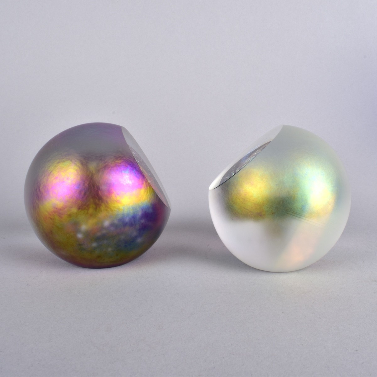 Three Glass Table Items