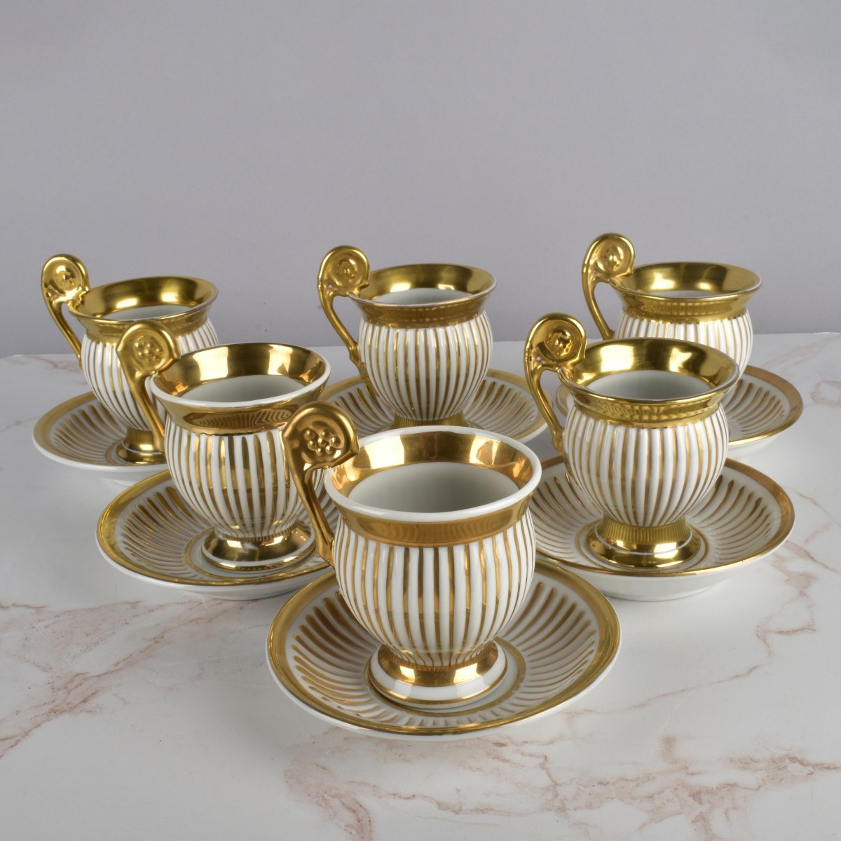 RPM Porcelain Cups and Saucers