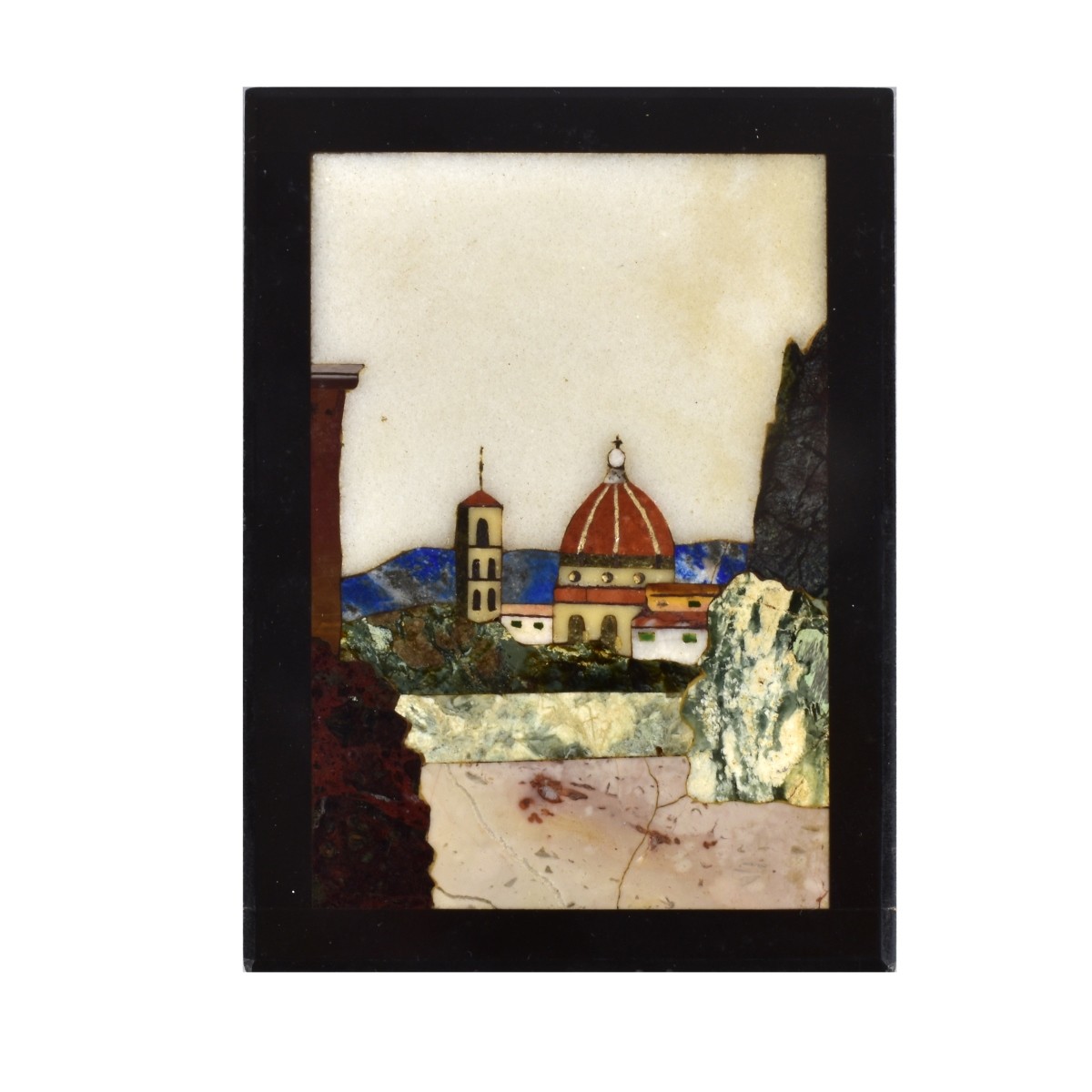 Antique Italian Pietra Dura Plaque