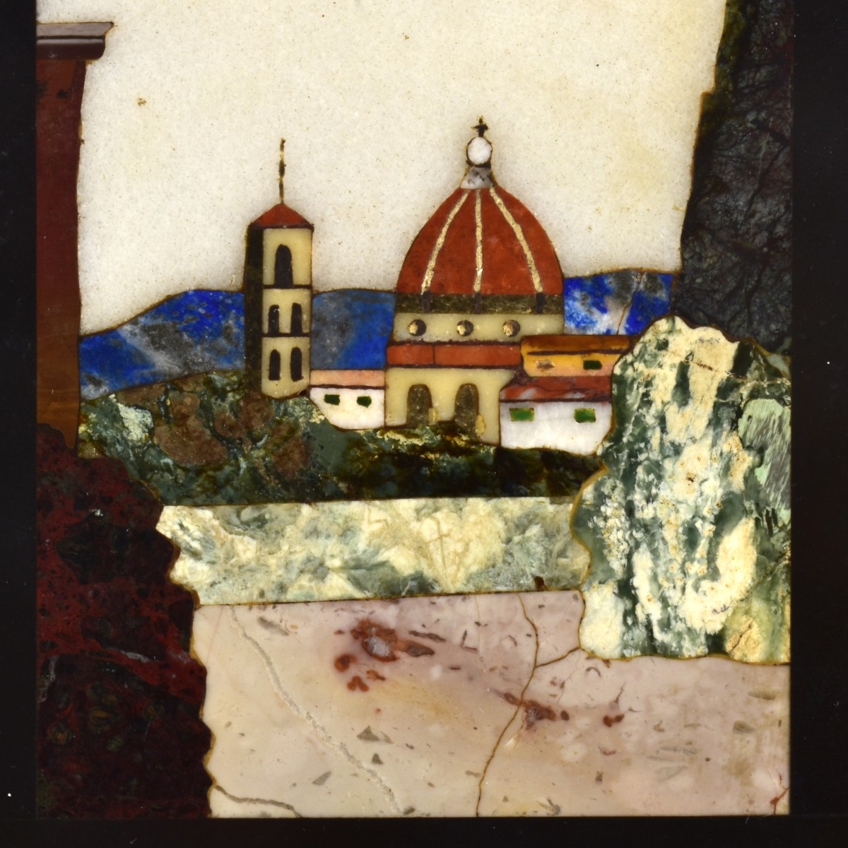 Antique Italian Pietra Dura Plaque