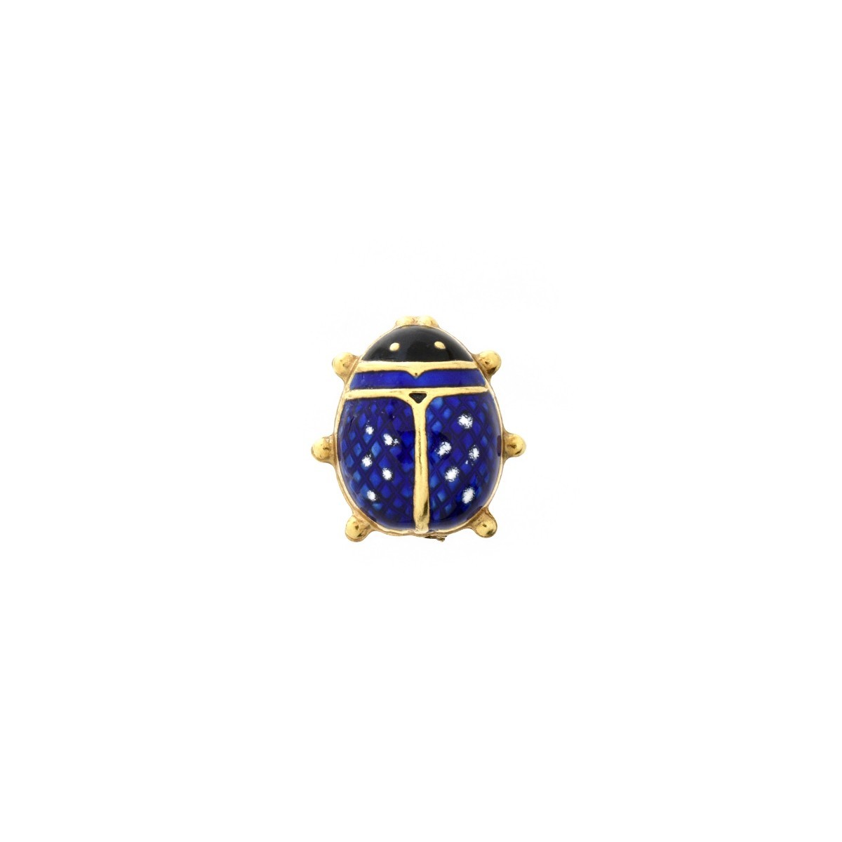 Enamel and 14K Pin