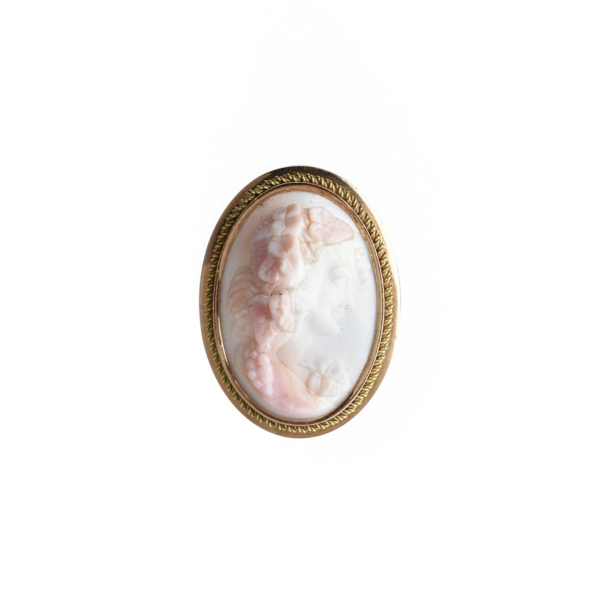 Coral and 14K Ring