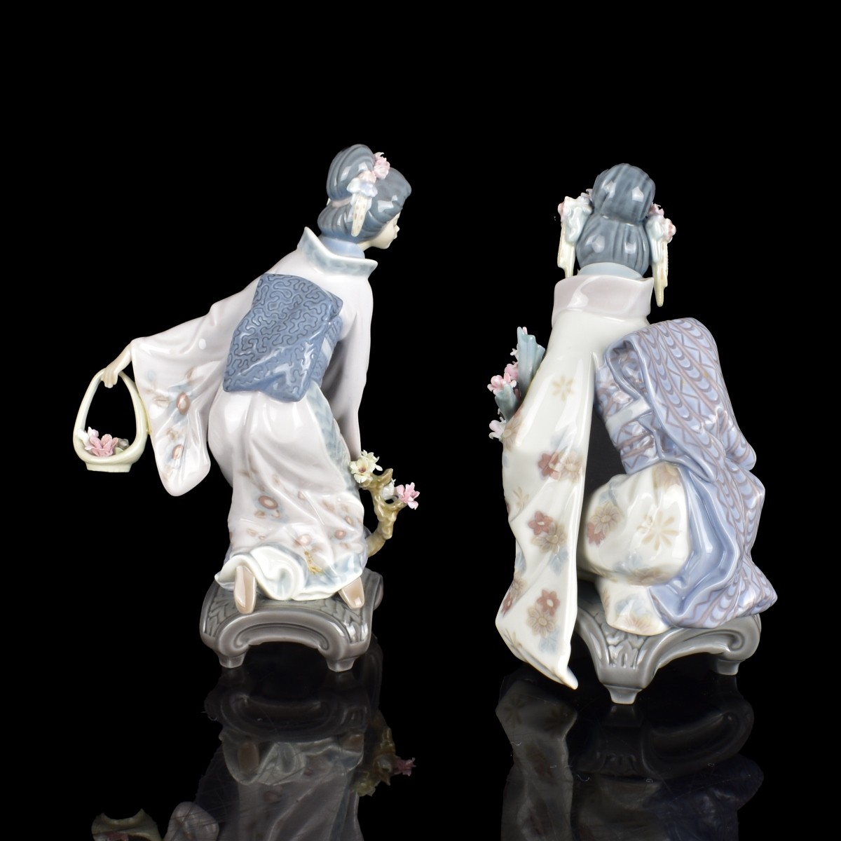 Two Lladro Japanese Lady Figurines