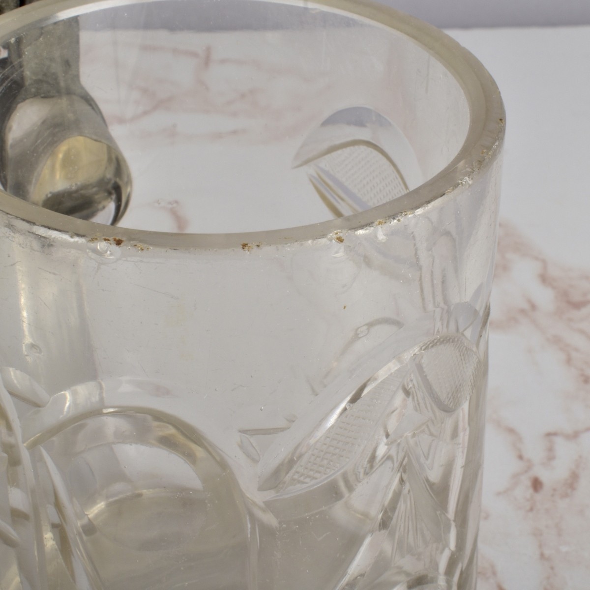 Two German Painted Glass Beer Steins