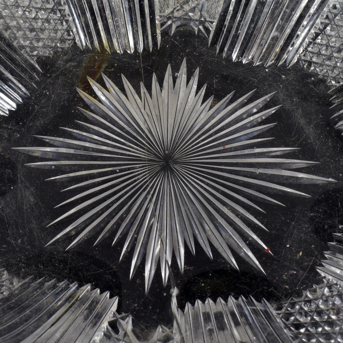 Old American Brilliant Cut Glass Bowl