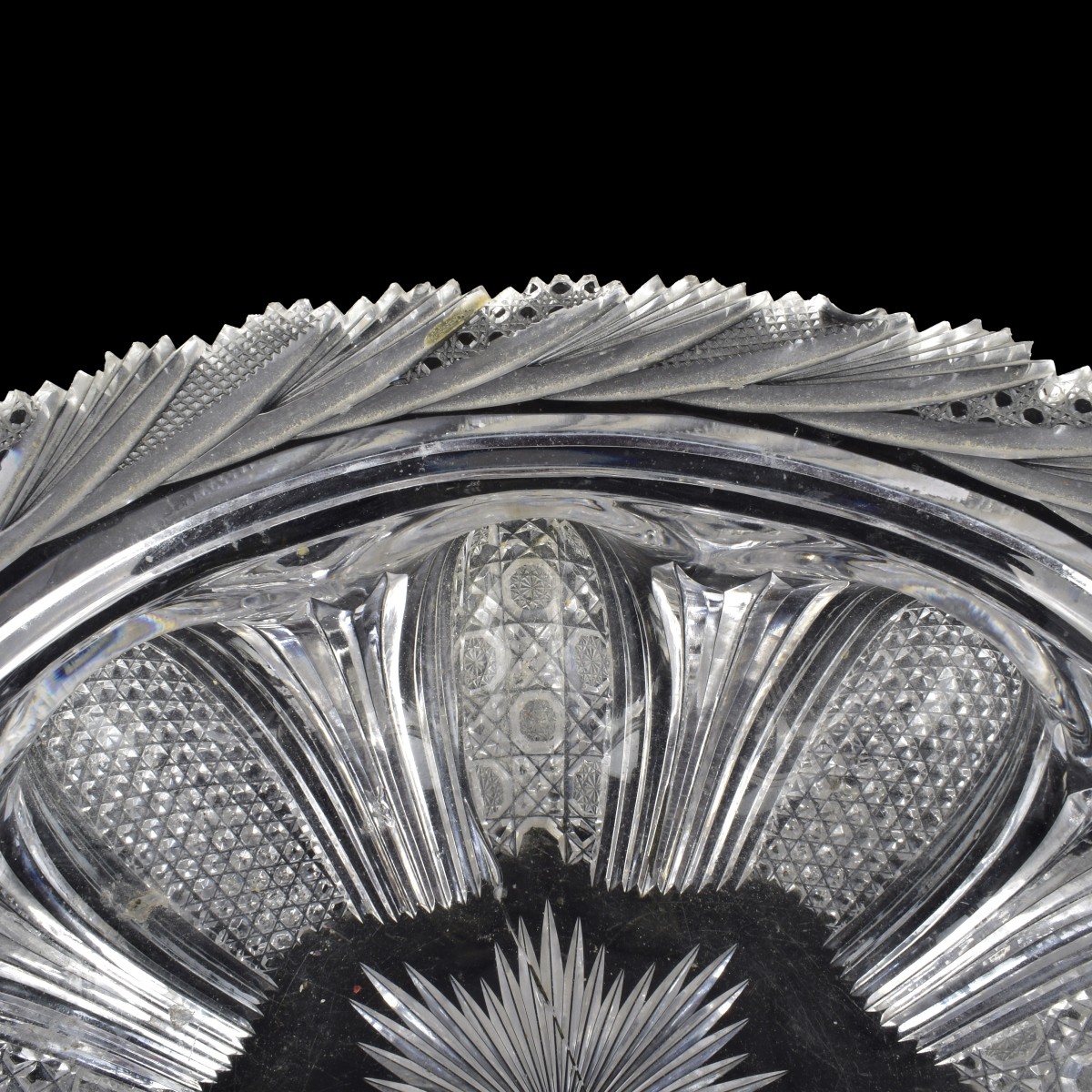 Old American Brilliant Cut Glass Bowl