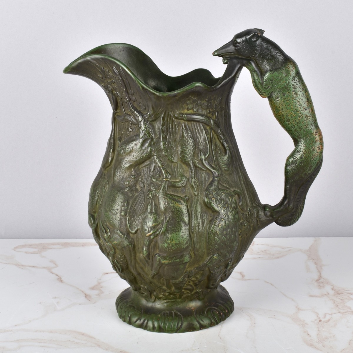 Bernardaud & Co Pitcher Hunting Scene