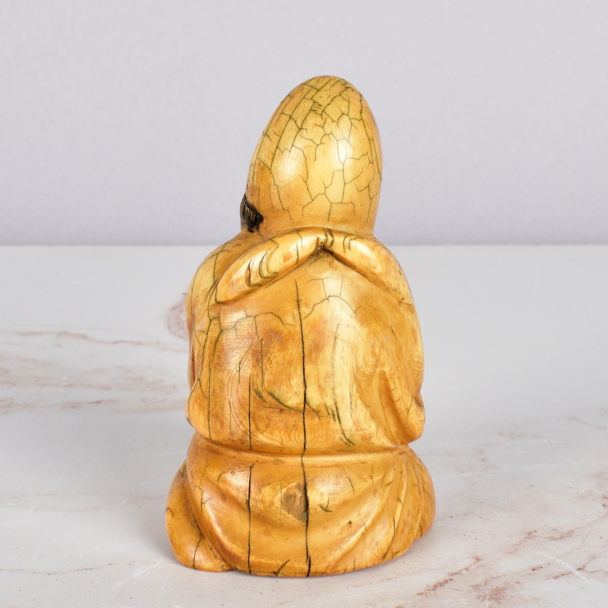 Chinese Man with Jar Handcarved