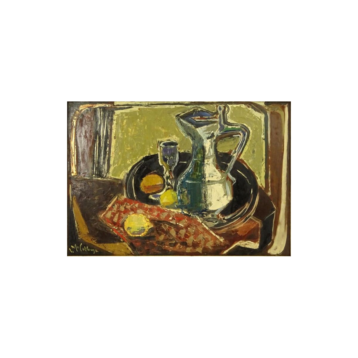 I. M. McCollough Still Life O/Masonite