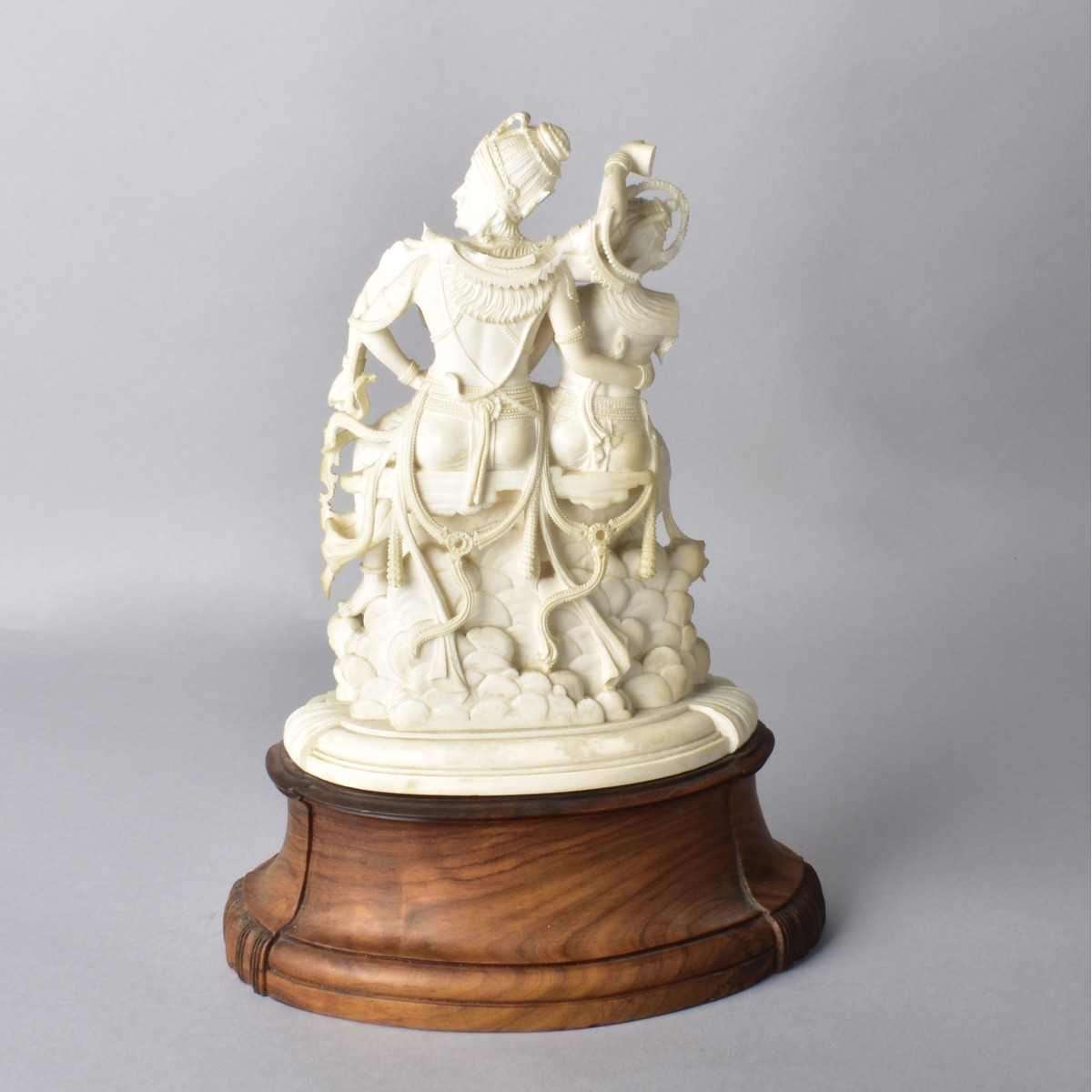 Antique Carved Idols Shiva and Parvati