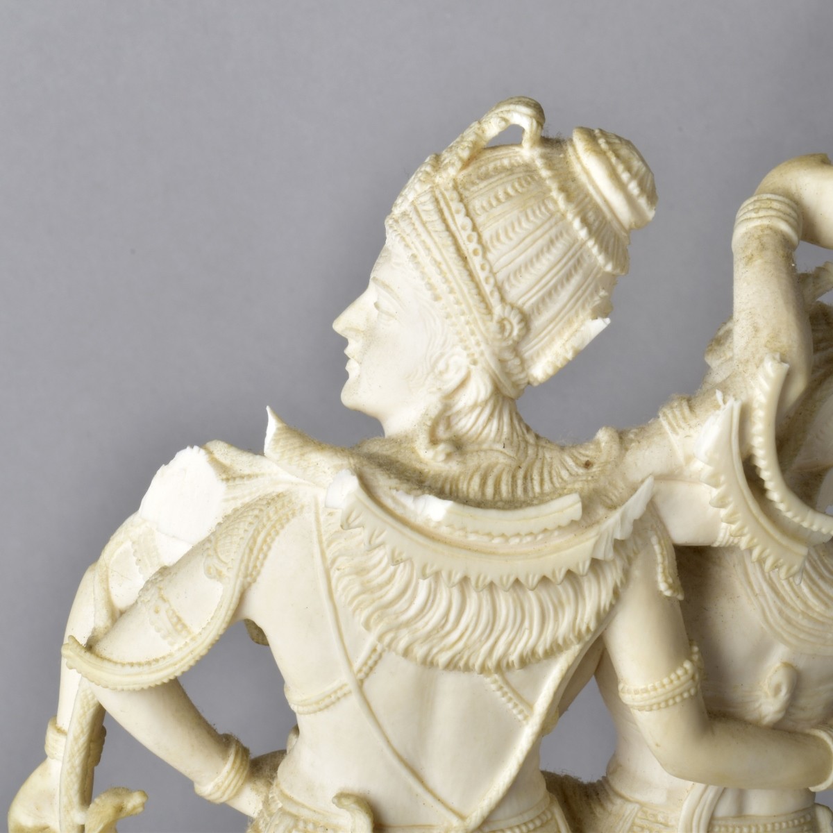 Antique Carved Idols Shiva and Parvati