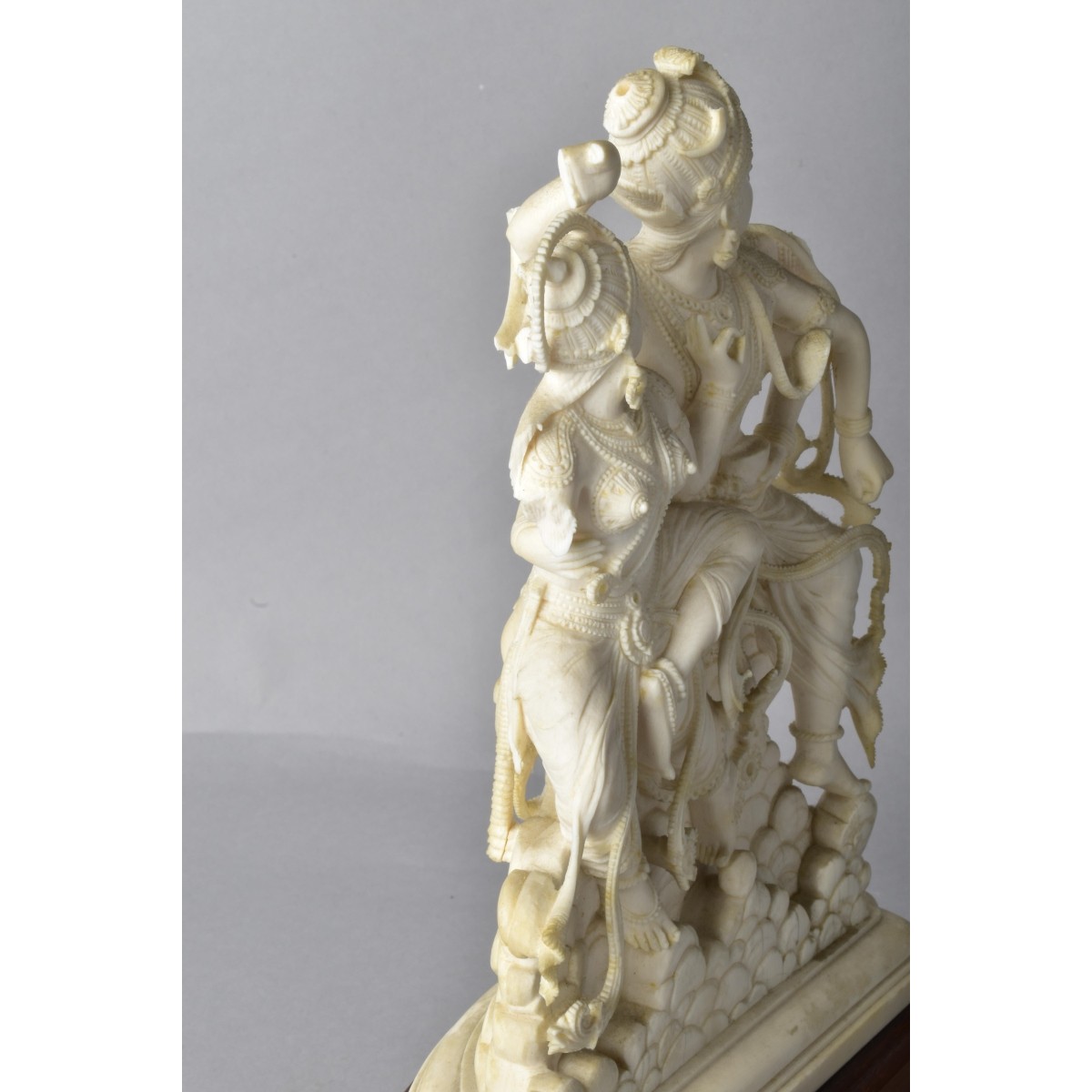 Antique Carved Idols Shiva and Parvati