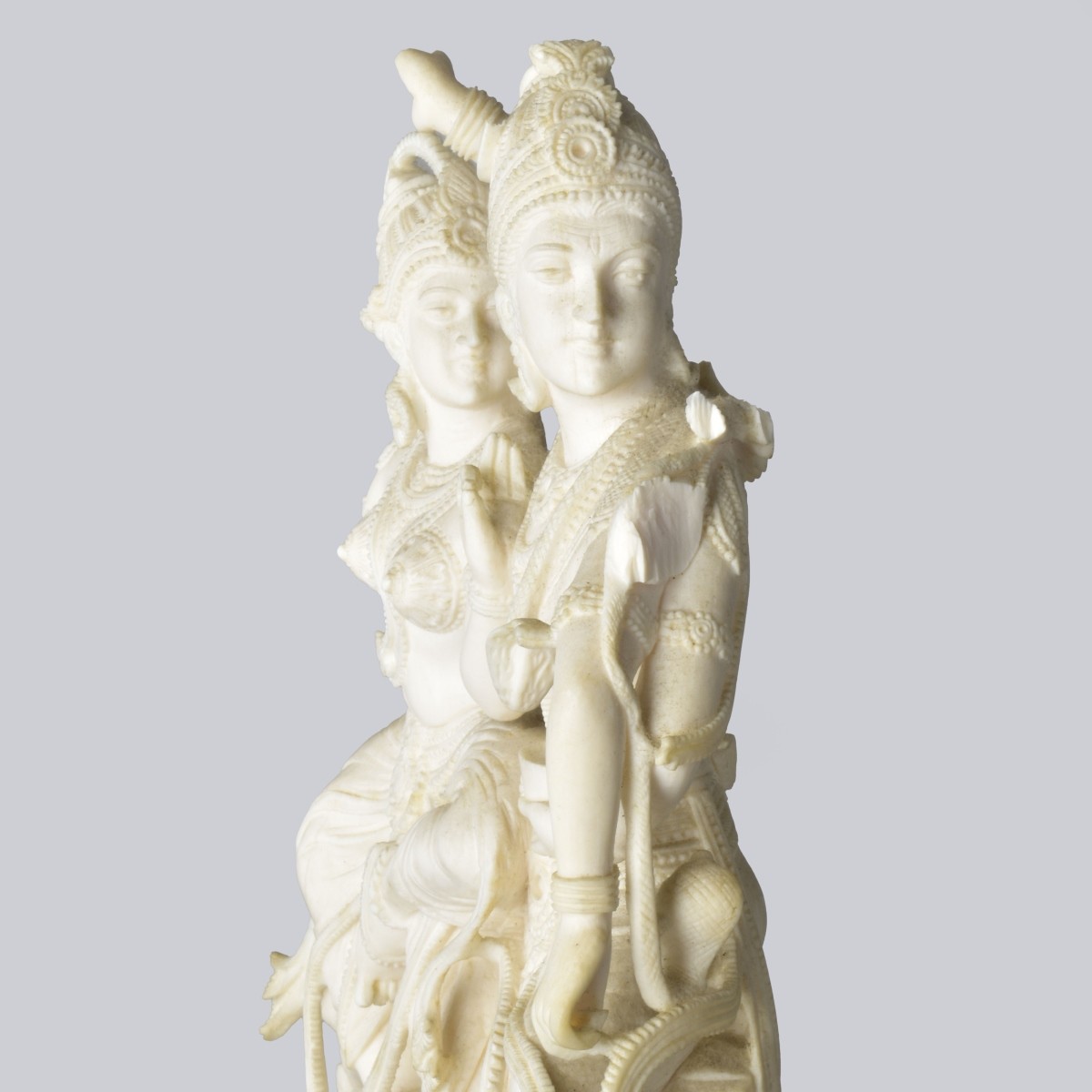 Antique Carved Idols Shiva and Parvati