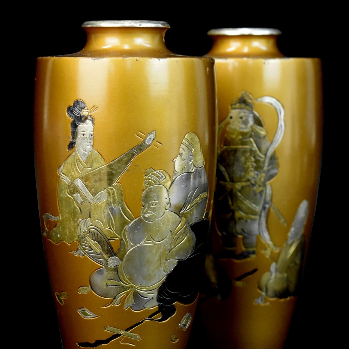 Pr Japanese Mixed Medal Vases