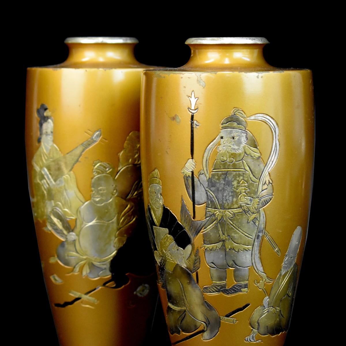 Pr Japanese Mixed Medal Vases