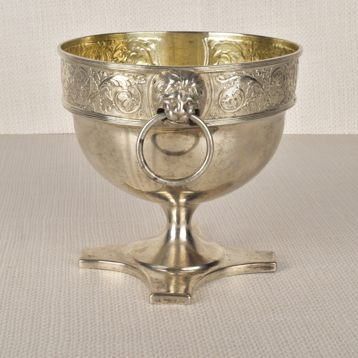 Antique Danish Silver Footed Bowl