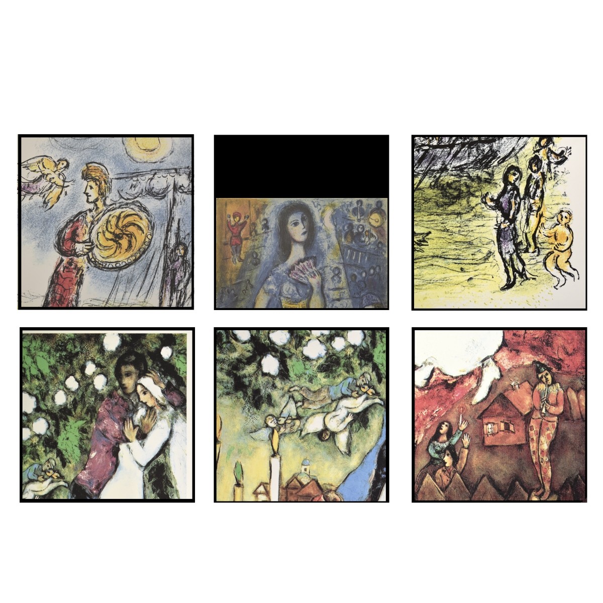 After: Marc Chagall (1887-1985) Seven Lithographs