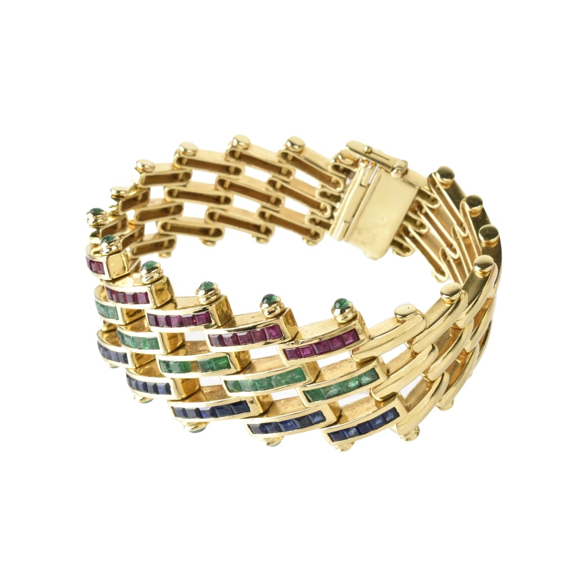 Gemstone and 18K Bracelet