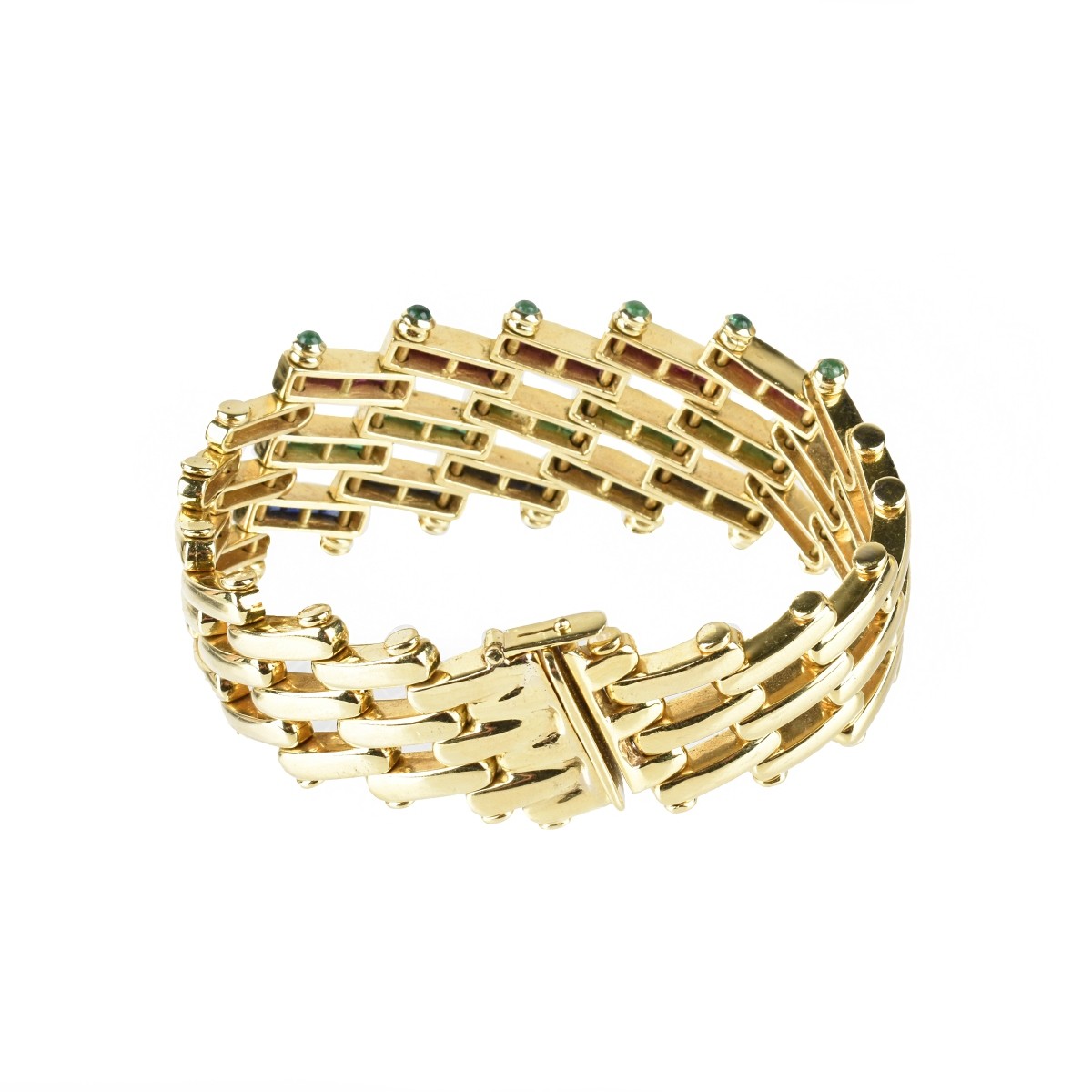 Gemstone and 18K Bracelet