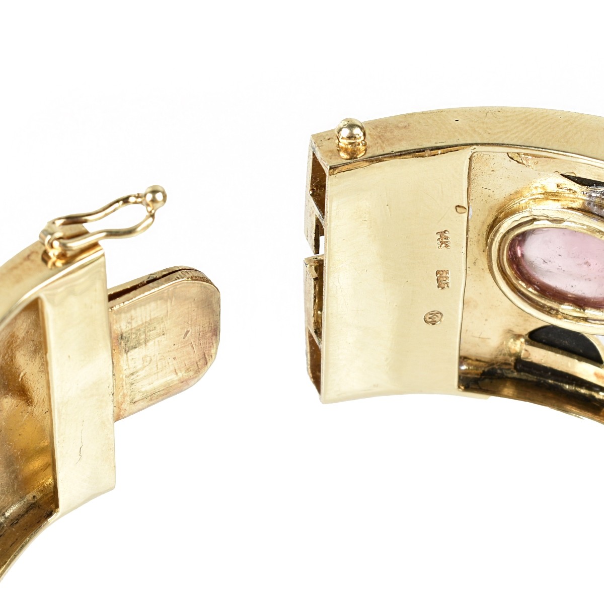 Gemstone, Diamond and 14K Bracelet