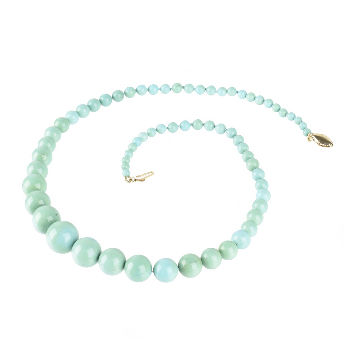 Turquoise and 14K Necklace