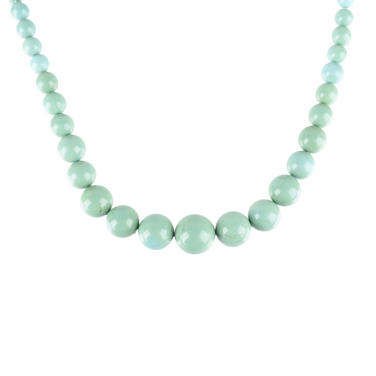 Turquoise and 14K Necklace
