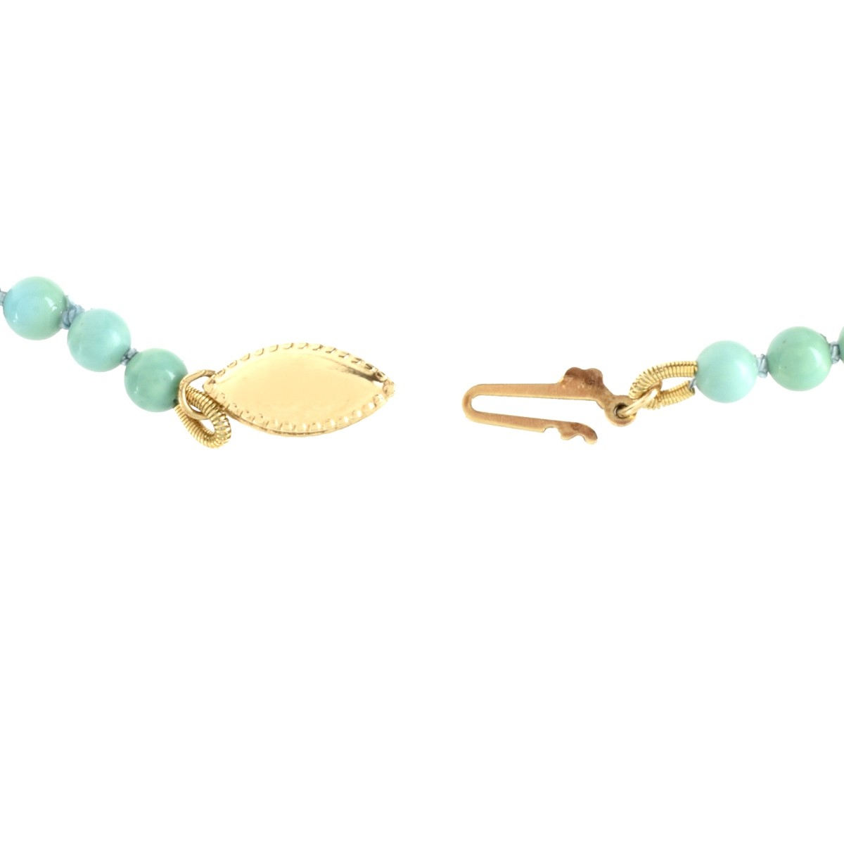 Turquoise and 14K Necklace
