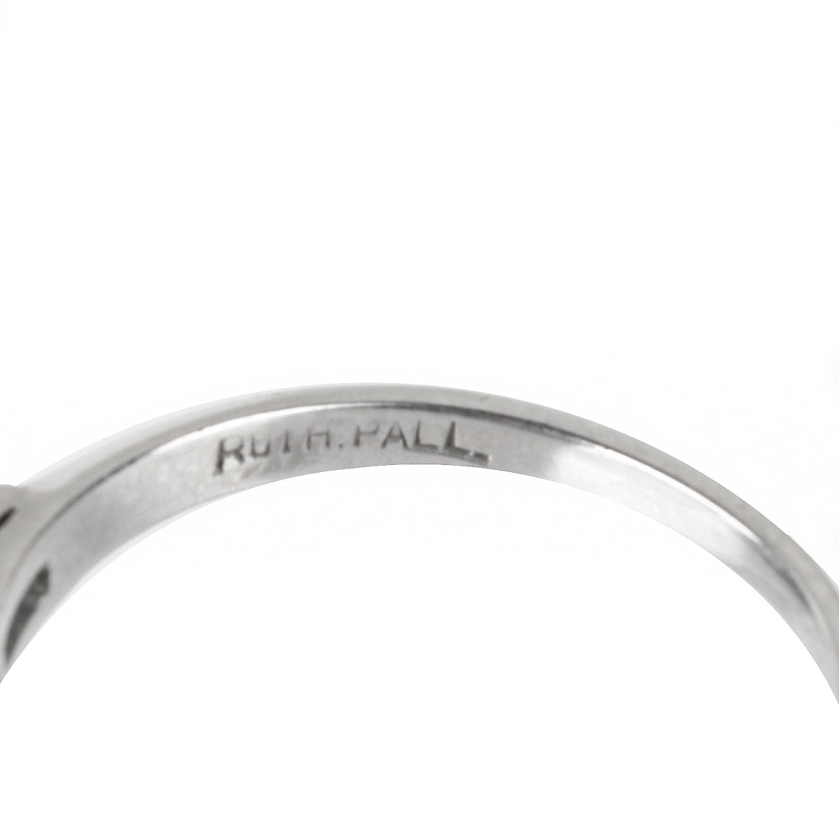 Diamond and Palladium Ring