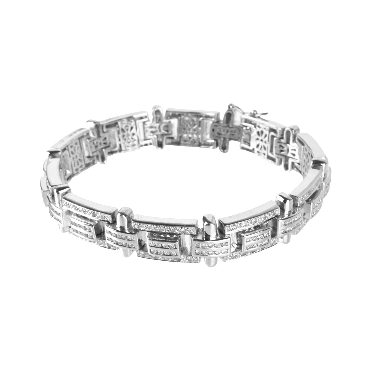 Man's Diamond and 14K Bracelet