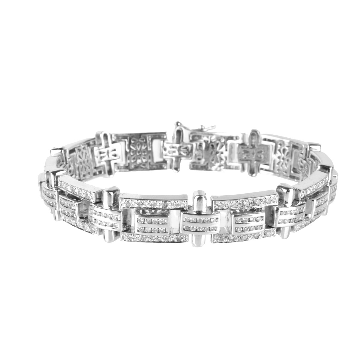 Man's Diamond and 14K Bracelet