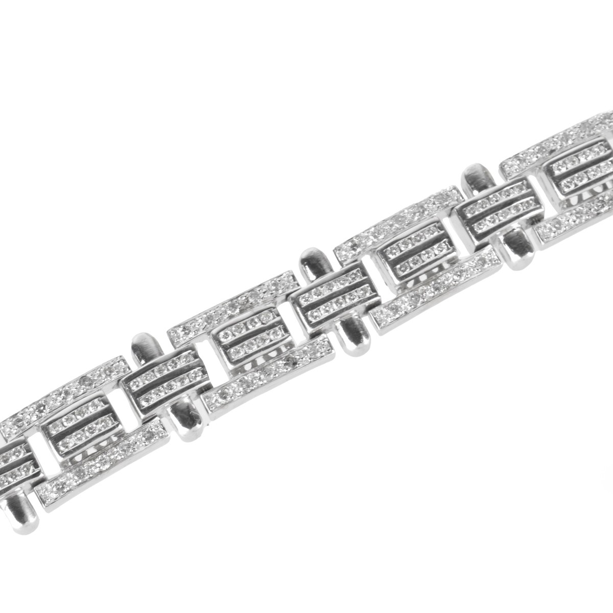 Man's Diamond and 14K Bracelet